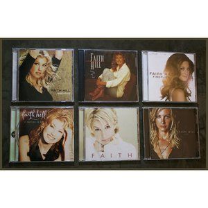 6 Faith Hill CDs - Cry, Fireflies, It Matters, Take Me, Faith, Breathe